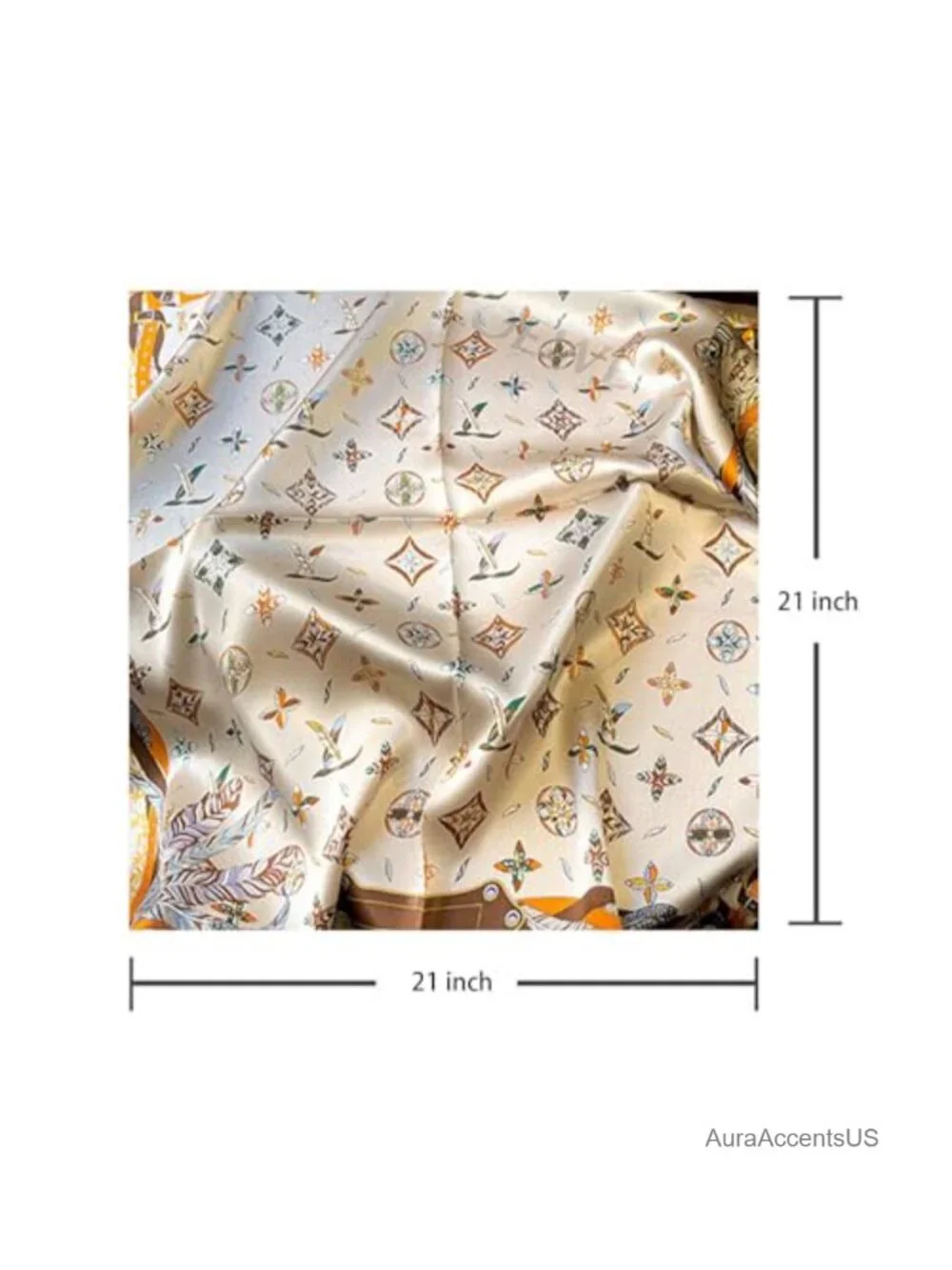 100% Mulberry Silk 21x21 Hair Neck Scarf
